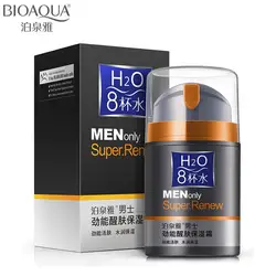 50 мл BIOAQUA бренд уход за кожей мужчин глубокий увлажняющий масло-контроль крем для лица увлажняющий антивозрастной Anti Wrinkle дневной крем