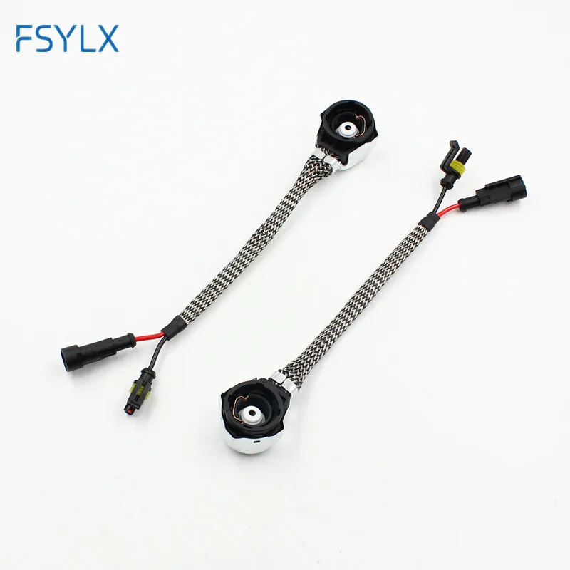 FSYLX 2XD2S D2R D4 усилитель HID Adater переходник с разъемом для кабеля D2S D2C ксеноновая hid
