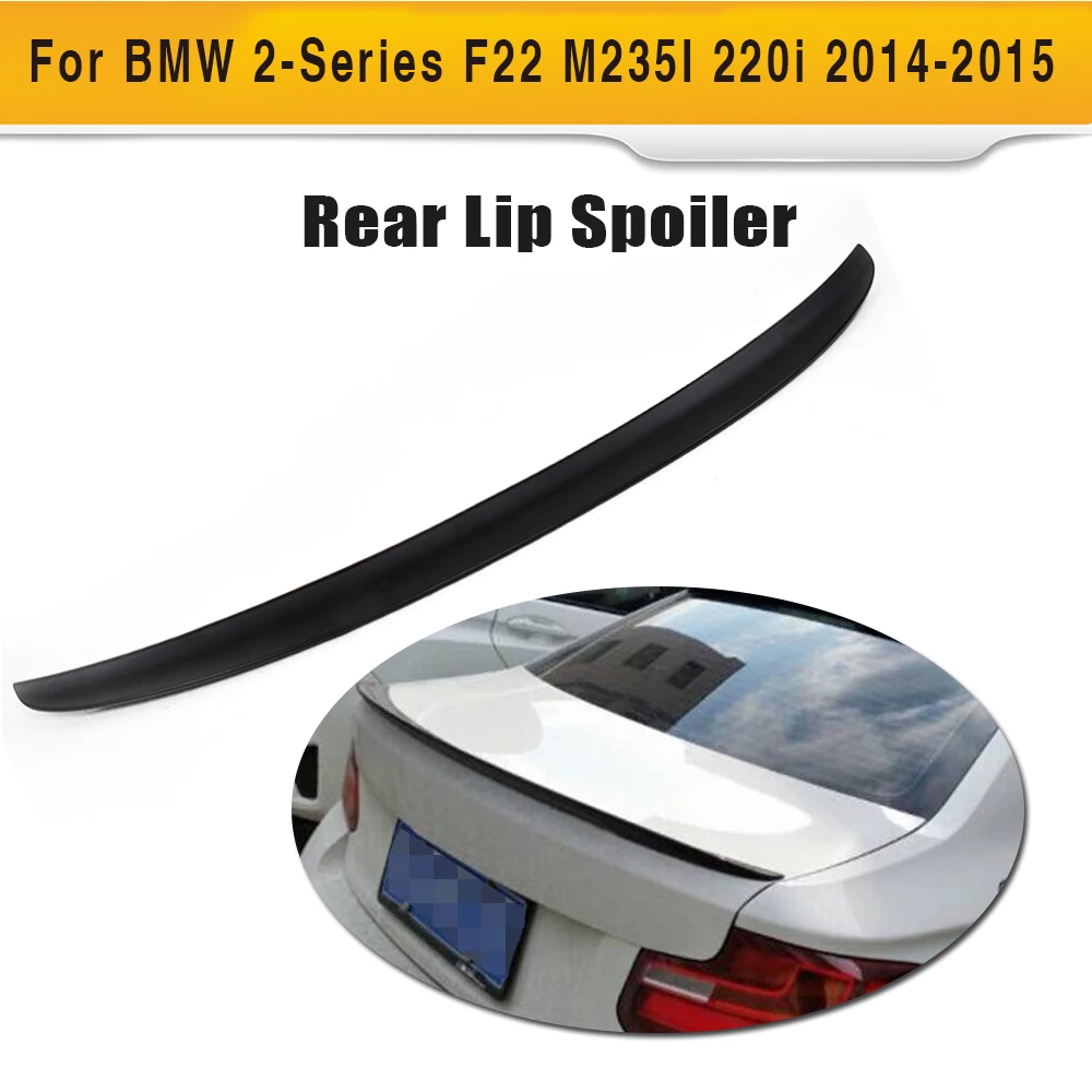 Черный спойлер из АБС для заднего багажника BMW F22 F87 M2 Coupe M Sport 220i M235i M240i 14 17|spoiler for