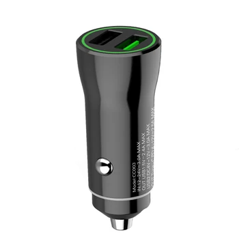 

QC3.0 Fast Car Charger Auto Smart LED Adapter For HUAWEI P20 Mate 10 20 Lite Nova 2 2s 3 3E Honor 8 9 10 8X 7C 7X V8 V9 V10 PRO