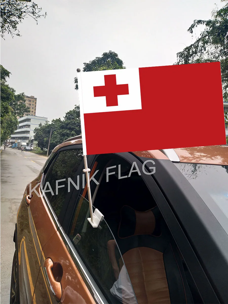 KAFNIK 30*45 см Tonga флаги и баннеры на окна автомобиля страны мира заказ с 43/52 флагом для