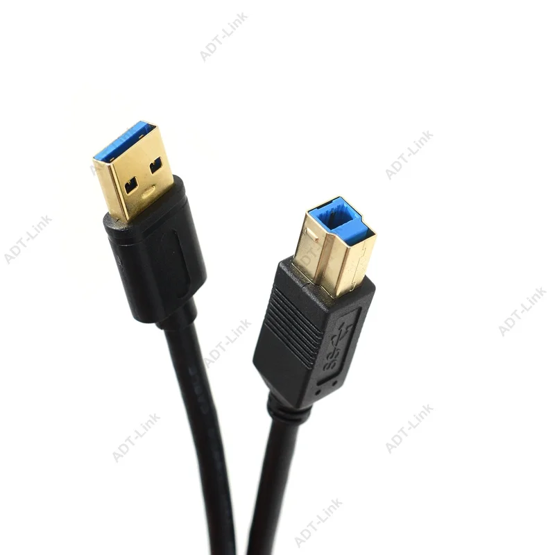 Позолоченный USB кабель USB для принтера type B папа-папа USB 3,0 кабель для Canon Epson hp ZJiang принтер этикеток DAC USB принтер