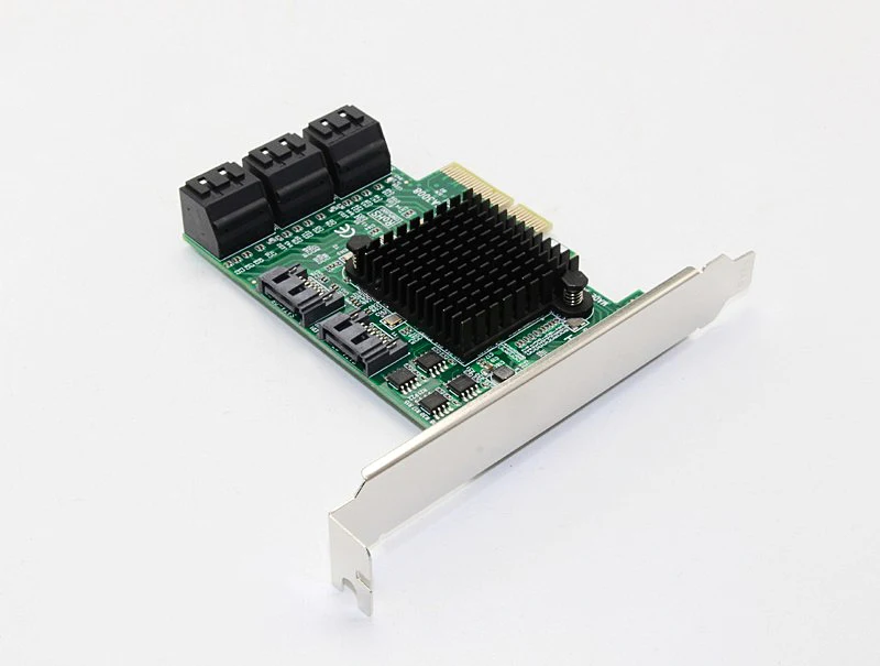 SATA карта PCI e Express для 3 0 III SSD PCIe 8 портов плата расширения адаптер Райзера с