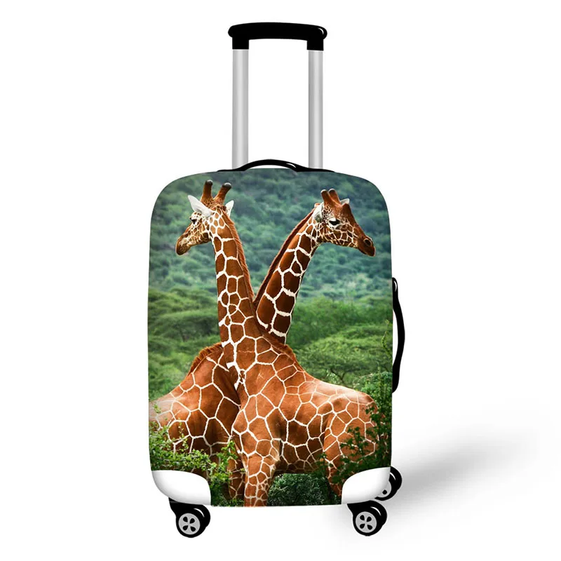 

Animal Giraffe Print Travel Accessories Suitcase Protective Covers 18-32 Inch Spandex Luggage Dust Cover Case Stretchable