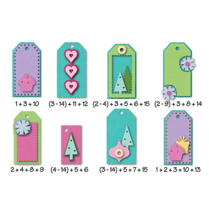

YaMinSanNiO Tags Metal Cutting Dies New 2019 Dies Scrapbooking For Card Making Embossing DIY Crafts Stencil Die Cut