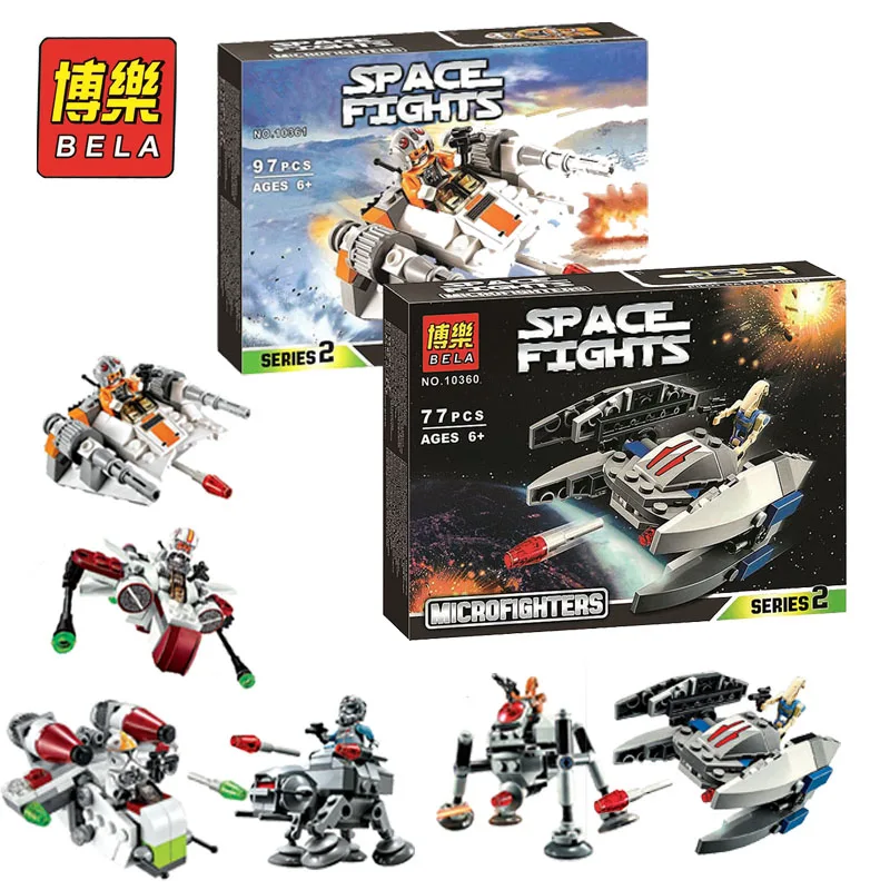

Bela 6 in 1 Star Wars Compatible With Legoe Snow Speeder Aircraft Building Blocks Bricks Toys Action Figures gifts for children