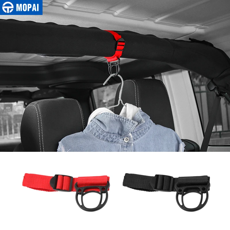

MOPAI Car Coat Hanger for Jeep Wrangler TJ JK JL Car Coat Hook stand for Jeep Wrangler 1997-2018 Accessories