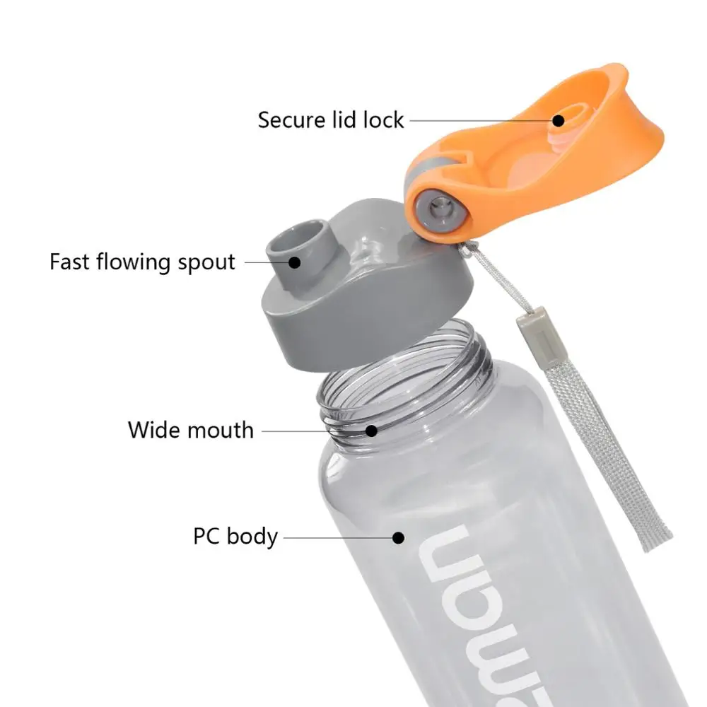 Fussman 650 мл бутылка для воды Велоспорт Туризм портативный спортивный шейкер для протеина