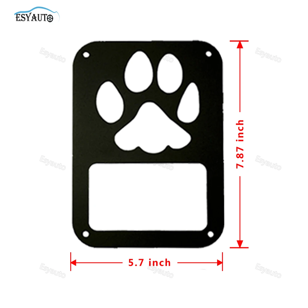 Хвост свет покрывает задние фонари отделкой гвардии Черный лампы протектор "звезда"/"Pawprint"/"США флаг "Стиль для Jeep Wrangler JK (2 шт.)
