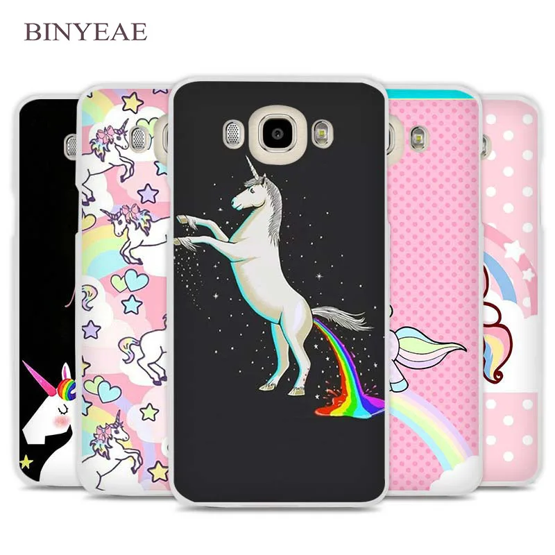 BINYEAE Horn To Be Wild Cute Unicorn Cell Phone Case Cover for Samsung
