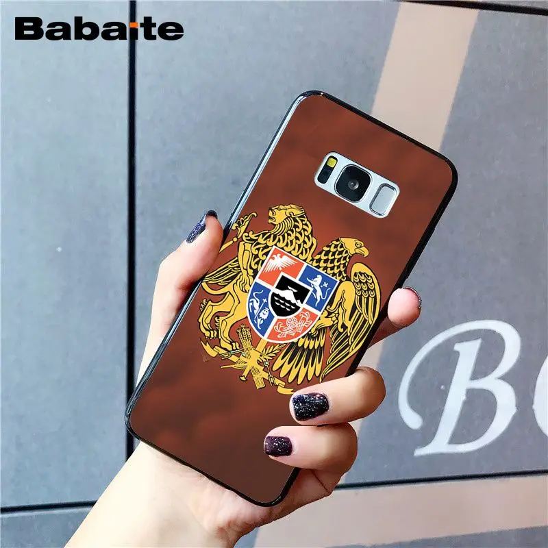 Babaite Armenia Albania флаг России герб чехол для телефона samsung Galaxy S8 S7 edge S10 S10E S10lite S9plus S5 M10 20