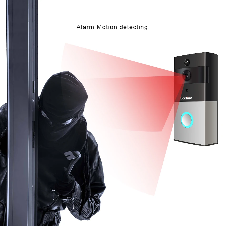 Looline Video Intercom Support Motion Detection Alarm Night Vision Video Record