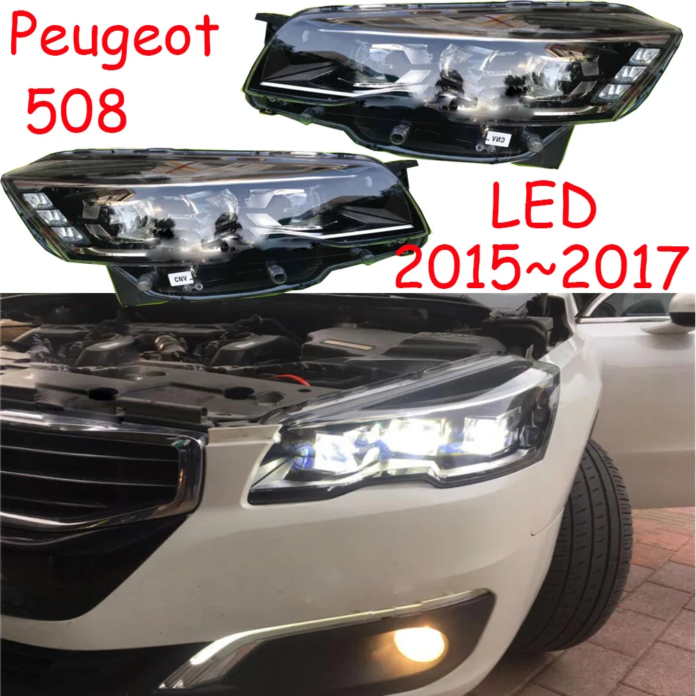 Видео для Peugeot 508 головной светильник 2016 ~ 2017 светодиодный галогенными лампами