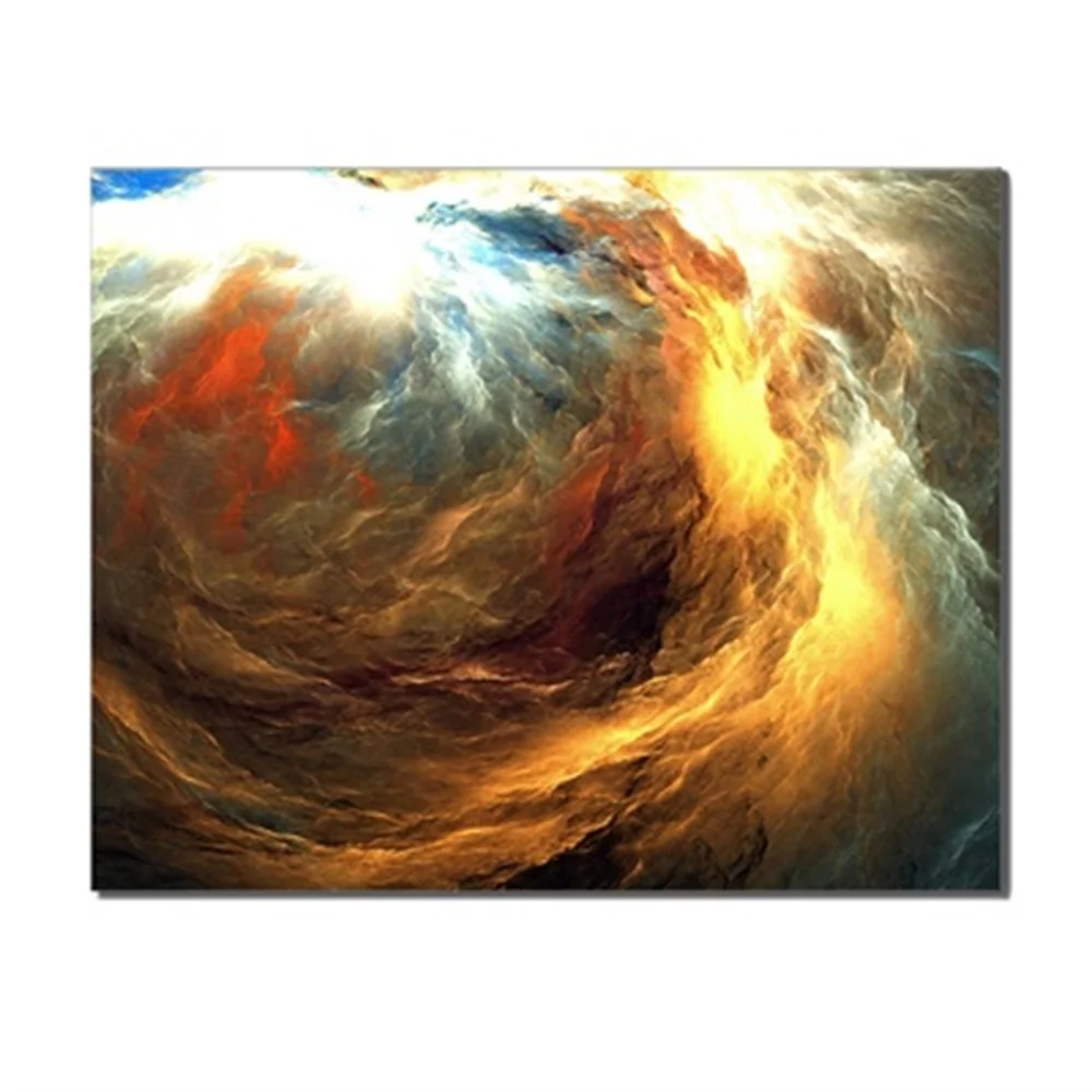 

Decorative Canvas Wall Art Poster Cloud Abstract Colorful Landscape Oil Painting For Home Living Room Kitchen Decor No Frame