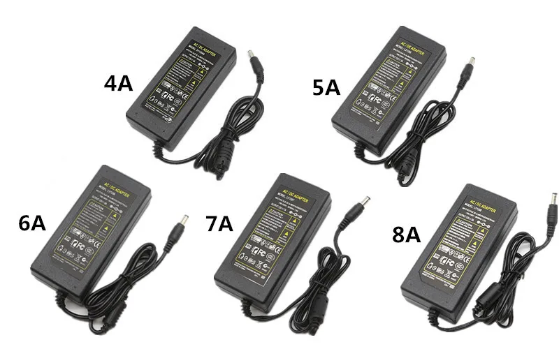 ASMT светодиодный адаптер питания для ЕС/США/Австралии/Великобритании зарядное устройство переменного тока 100-240 В в постоянный ток 12 В 1A 2A 3A 4A 5A 6A 7A 8A блок питания светодиодной ленты Розетка