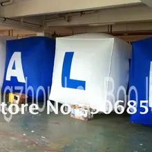 Горячий надувной рекламный куб воздушный шар с продажи слова с четырех сторон/8 цветов доступны/DHL Быстрая