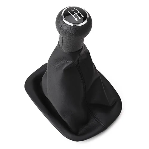 Черного цвета на каблуках высотой 5-Скорость переключения Ручка Загрузки Крышка для Volkswagen PASSAT B5