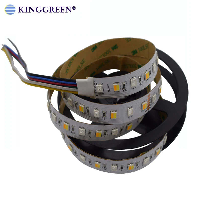 

High quality high CRI adjustable 5050 RGB WW CW dimmable LED strip light DC24V 72LED/m RGB+WW 3000K & CW 6000K free shipping