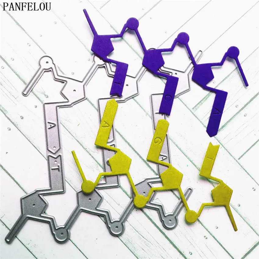 

PANFELOU Mechanical arm Scrapbooking DIY album Embossing mould cards paper die metal craft stencils punch cuts dies cutting