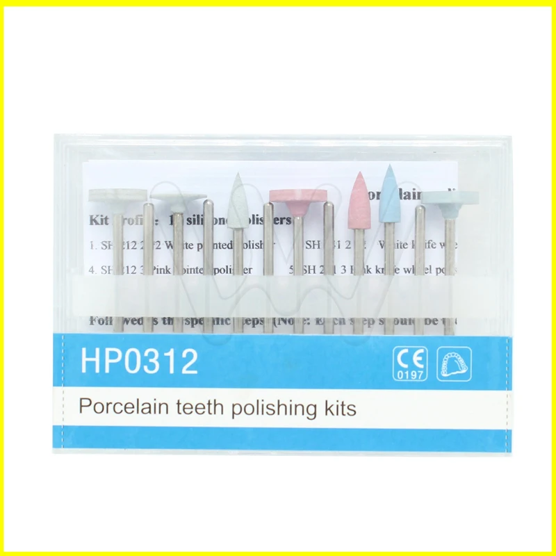 12 шт./компл. HP0312 фарфоровый набор для полировки зубов используется