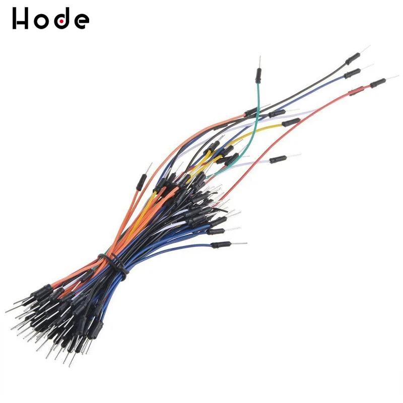 

65pcs=1set Jump Wire Cable Male to Male Jumper Wire for Breadboard 65 jump wires