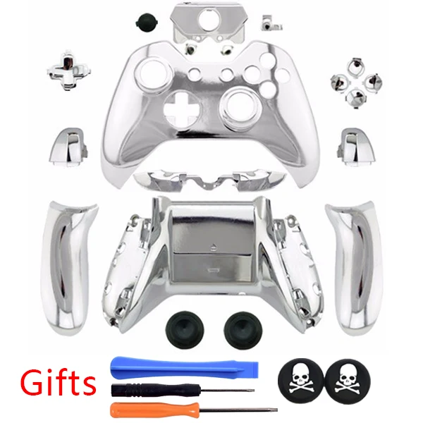 Special Offers Silvery Plating Full Housing Shell Cover Accessories kit With 3.5 mm headset jack Version +GIFTS for XBOX ONE Controller Special Offers Silvery Plating Full Housing Shell Cover Accessories kit With 3.5 mm headset jack Version +GIFTS for XBOX ONE Controller