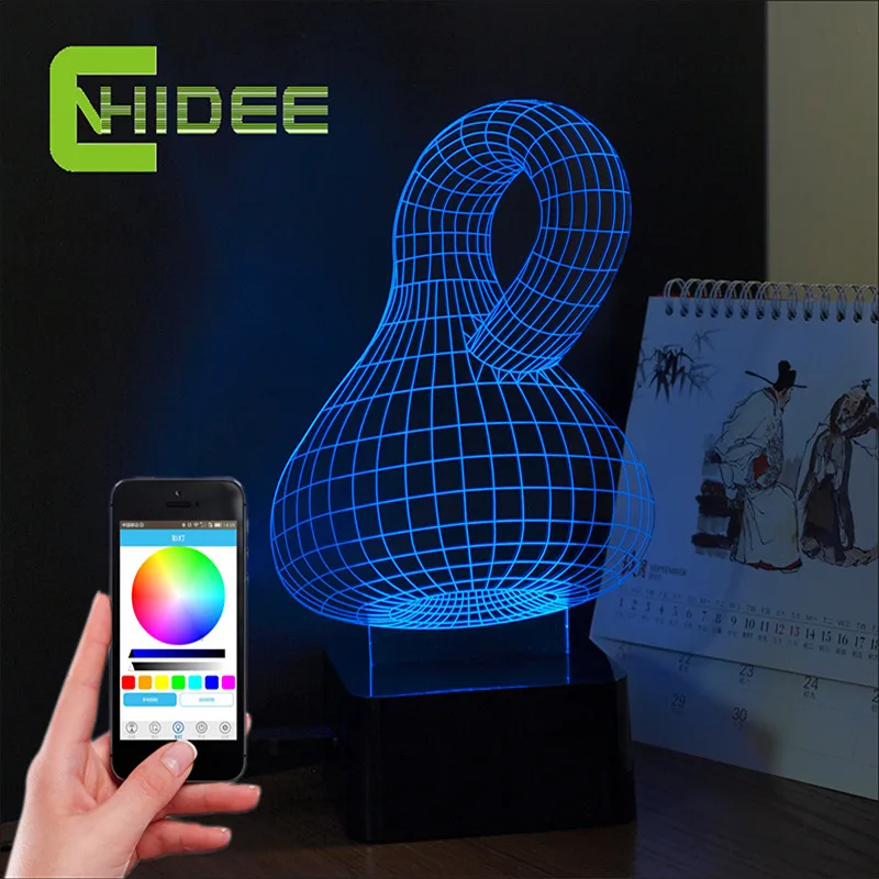 Buy CNHIDEE 3d Night Light Phone App Controller