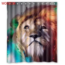 WONZOM 1Pcs Lion Waterproof Shower Curtain Leopard Bathroom Decor Peacock Decoration Animal Cortina De Bano 2017 Bath Curtain WONZOM 1Pcs Lion Waterproof Shower Curtain Leopard Bathroom Decor Peacock Decoration Animal Cortina De Bano 2017 Bath Curtain