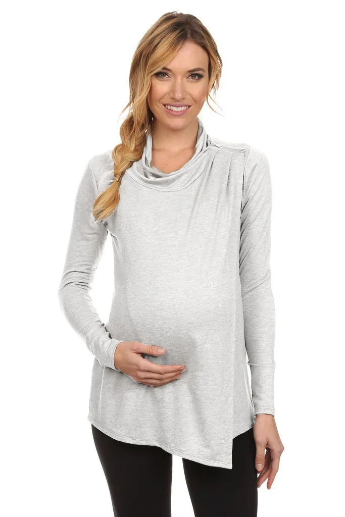 Chivry, топы для беременных, одежда для грудного вскармливания с длинным рукавом, Одежда для беременных, осенние женские топы для кормящих и беременных, футболка