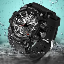 Sanda Лидирующий бренд 759 Военная Униформа G стиль шок для мужчин часы спортивные цифровые часы для мужчин водонепроница