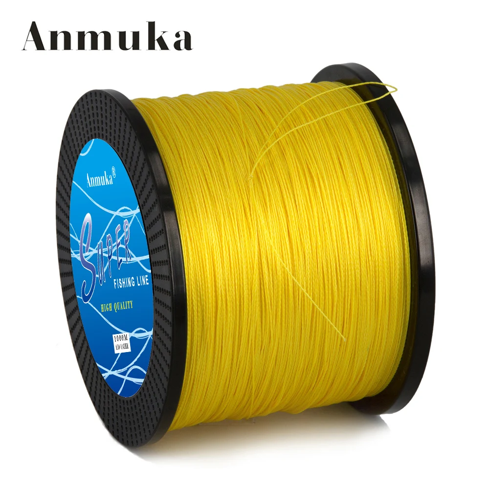 Anmuka Super 1000m 10 80LB PE Multifilament 4 Strands Braid Line Ocean ...