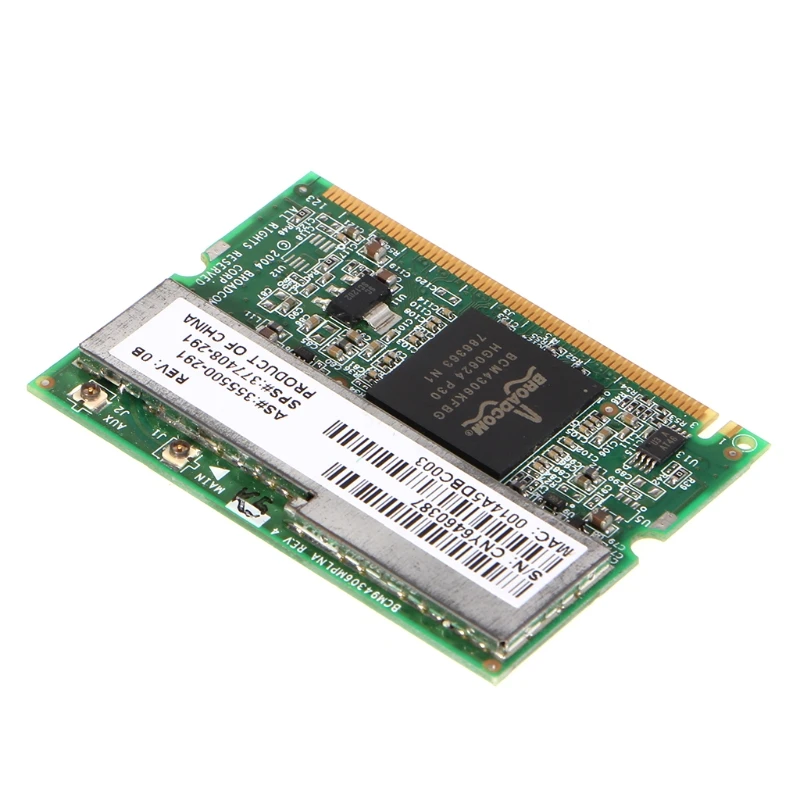 Новая беспроводная Wi Fi карта BroadCom BCM94306 BCM4306 Mini PCI 2 4 ГГц BCOM|Сетевые карты| |