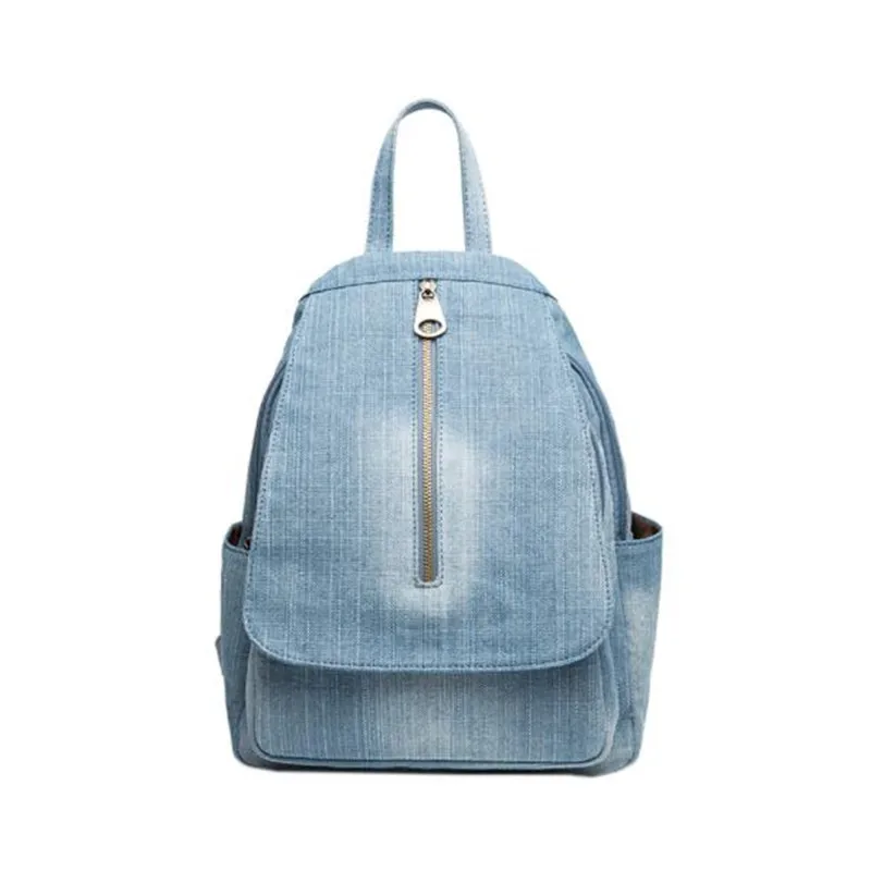 

2020 fashion women handmade denim backpack casual large size school bags for girls laptop bags drop shipping MN1261