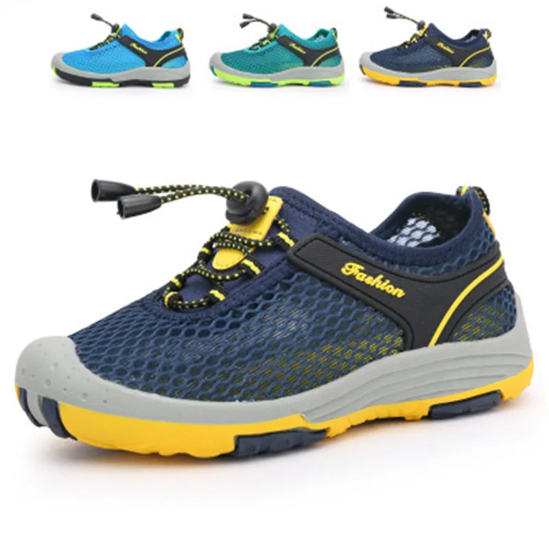 

Summer Shoes Men Casual Shoes Slip Outdoor Breathable Shoes Boy Sandals Mesh Slippers Man Flats Beach Platform Masculino Tenis