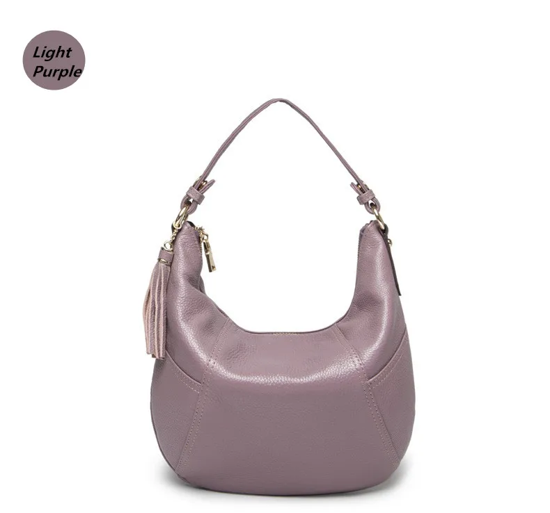 High Quality Genuine Leather Bag Woman Shoulder Bag Real Cow's Skin Bag Fashion HOBO Ladies Crossbody Bag 2018 (4)