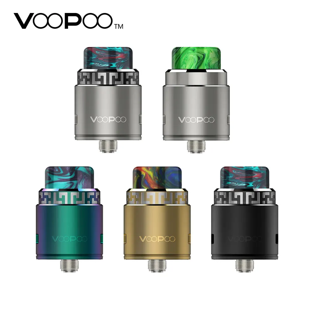 

Original VOOPOO Rune RDA Atomizer 26mm Electronic Cigarette Tank Fit Both Squonk and Usual Pin E-Cig Box MOD VOOPOO TOO Vape DIY