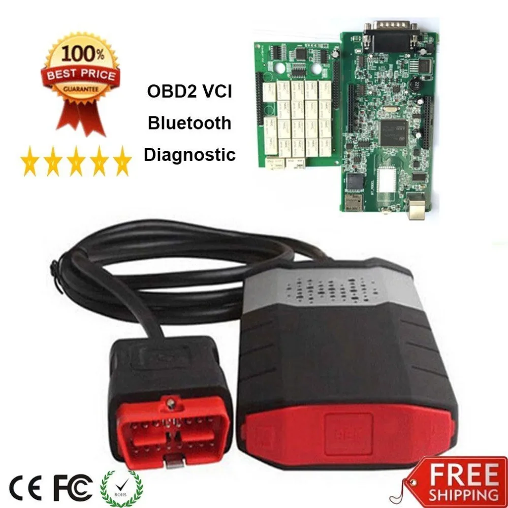 

New VCI OBD2 Scanner Car Diagnostic Tool Convenient Dual Green Boards Scanning Apparatus Vehicle Scanning Kit For ODB Cars Truck