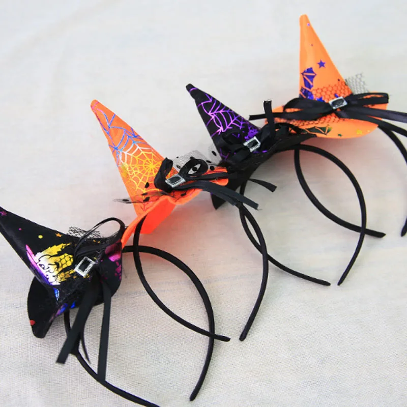 

Halloween headband with small witch hat halloween head circle for children and adult