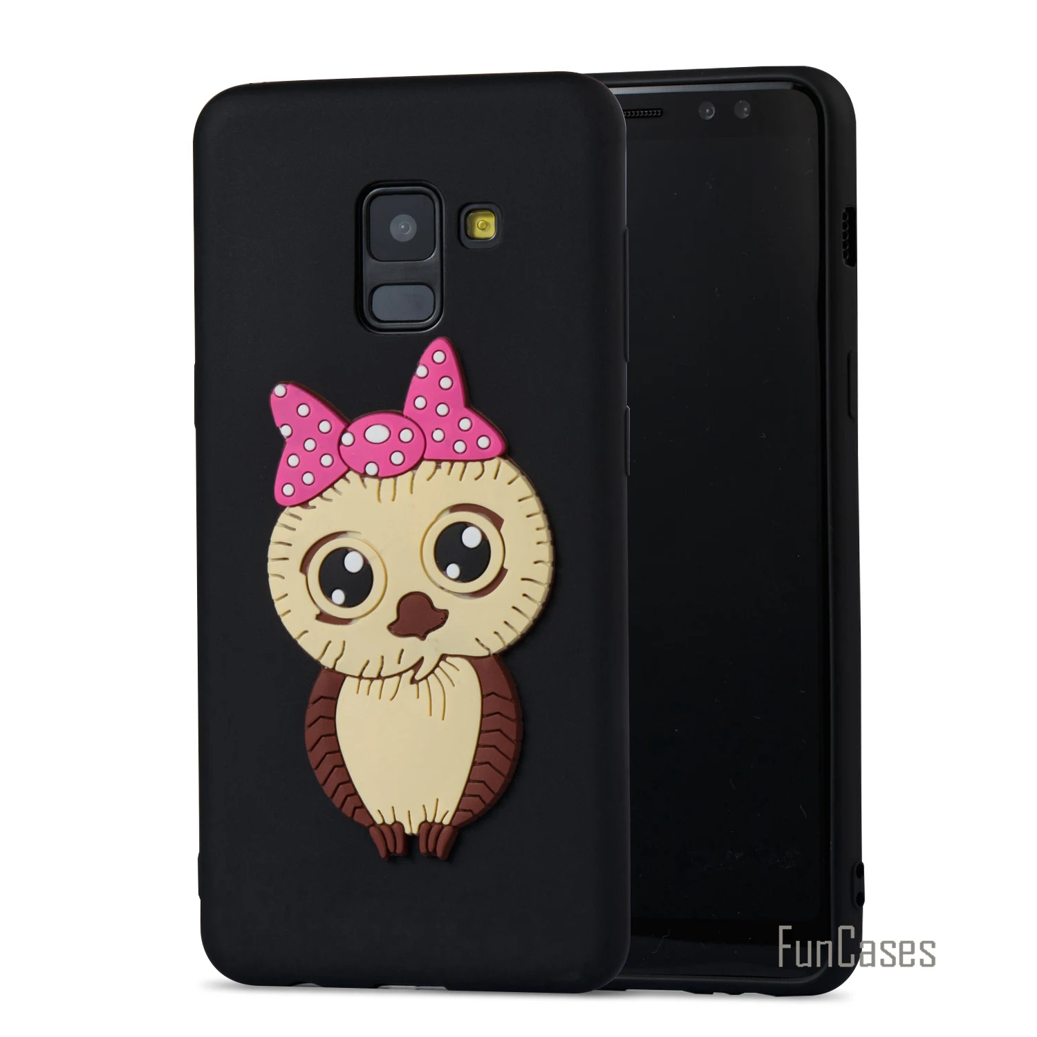 Роскошный чехол с рисунками милые samsung A8 2018 Мягкий силиконовый для телефона