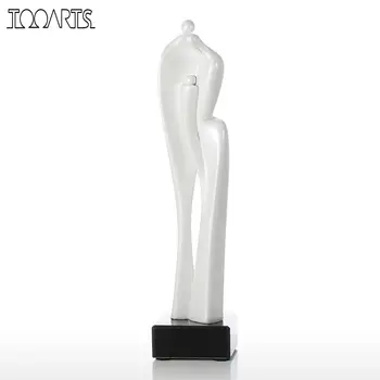 

Tooarts Lovers Resin Sculpture Fiberglass Ornament Indoor Decor Statue Figurine Abstract Exaggerate Modern Art