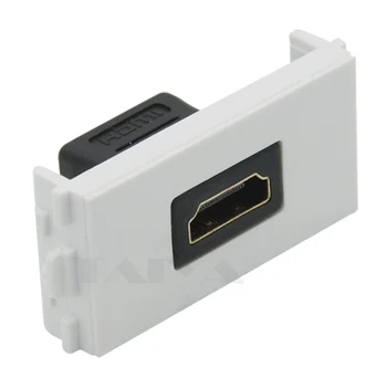 

HDMI connector wall plate with very short length