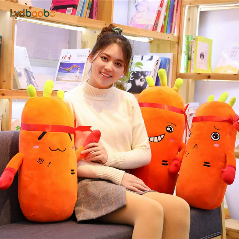 

1pc 65/75cm Giant Funny Creative Boxing Simulation Carrot Plush Sofa Soft Down Cotton Carrot Pillow Toy Kids Cute Toys Baby Gift