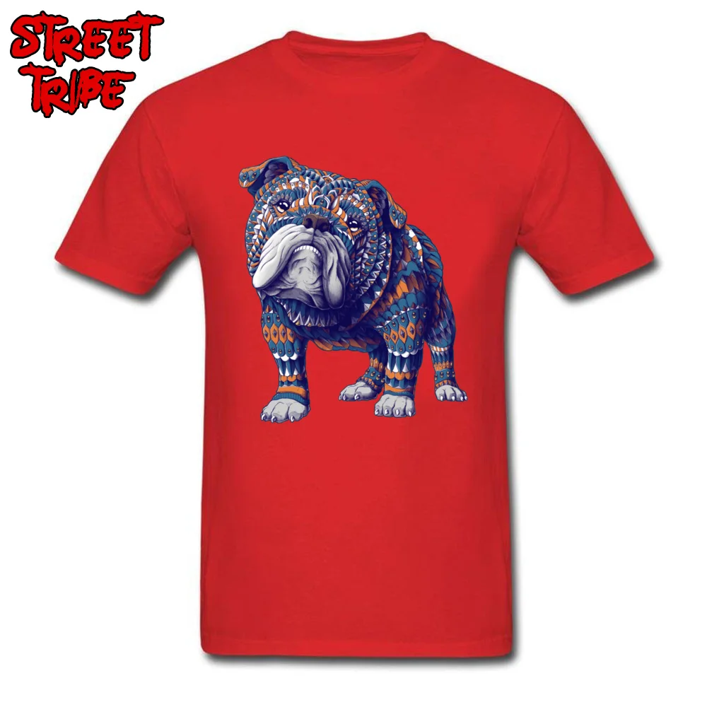 Short Sleeve Tops Shirts Crewneck 100% Cotton Men T-Shirt English Bulldog Color 23497 Fitness Tight Tee Shirt Plain English Bulldog Color 23497 red