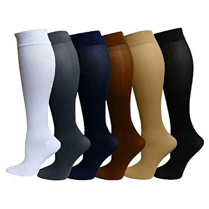 

david angie Unisex Medical Compression Socks Women Men Pressure Varicose Veins Leg Relief Pain Knee High Stockings 1Pair,1Yc2101