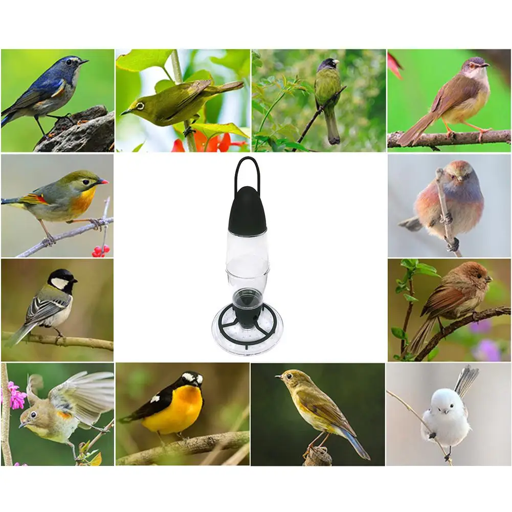 Наружная пластиковая кормушка для птиц, автоматическое устройство подачи, подвешивание, подвешивание Колибри, кормушка с стоячим деревом, садовое украшение
