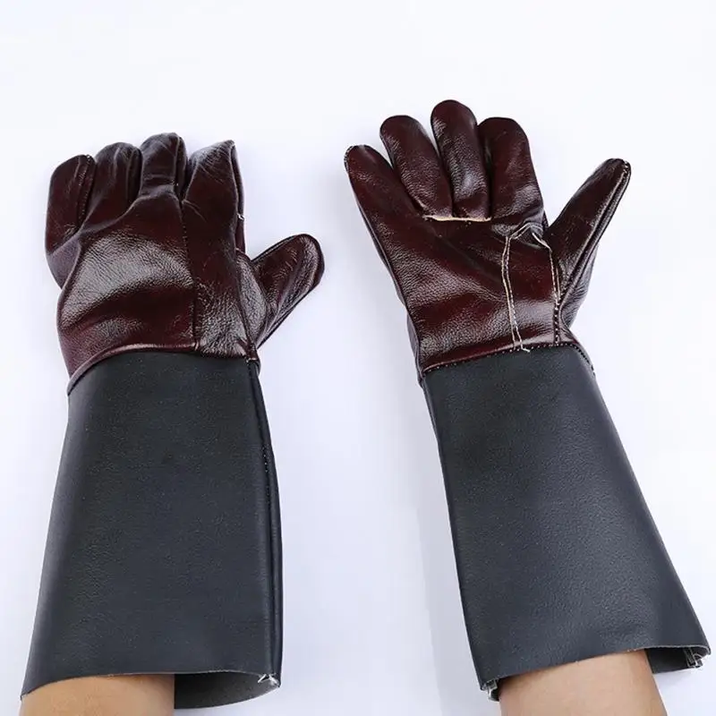 

2019 New leather welding work gloves wear-resistant safety gloves for Garden workers leather long sleeve working glove