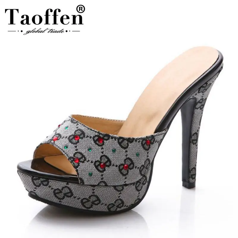 

TAOFFEN Office Ladies High Quality Platform Sandals Office Ladies Mixed Colors Wedding Vacation Youngs Shoes Women Size 33-39