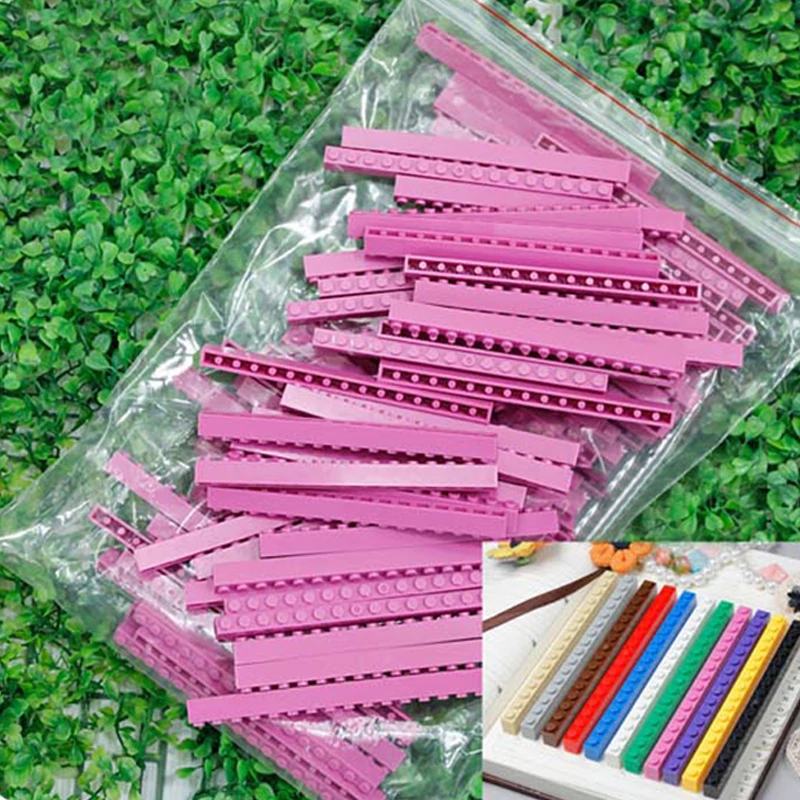 DIY 1x16 Высокие кирпичи детские развивающие игрушки MOC строительные блоки
