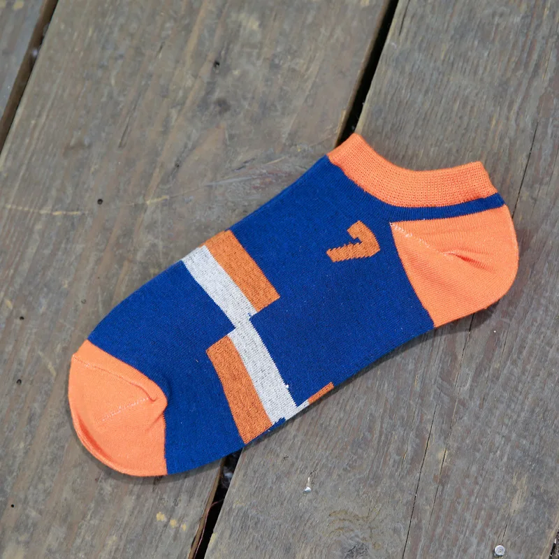 Hot New Fashion Modern Man Male Printed Number Thin Socks Muti-color Soft Comfortable Cotton Short Meias Sox Women Ankle | Мужская