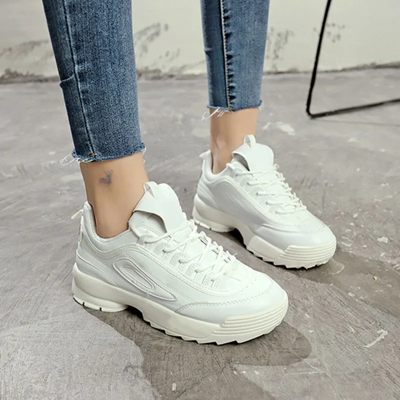 

2019 New Women Running Shoes Comfort Sneakers Cushioning Platform Breathable Sports Shoes Woman Sawtooth Pattern Walking Shoes